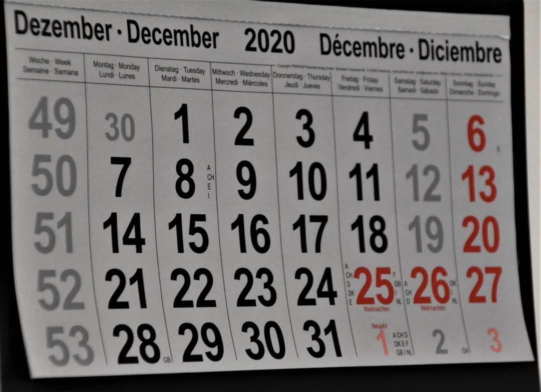 Calendario fiscal con fechas límite de 2026